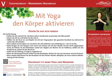 VitalWanderWelt Wanderweg Maßbruch - Mit Yoga den Körper aktivieren Wanderweg Maßbruch verbindet Naturerlebnis mit Yoga-Übungen zur Aktivierung von Körper und Geist.