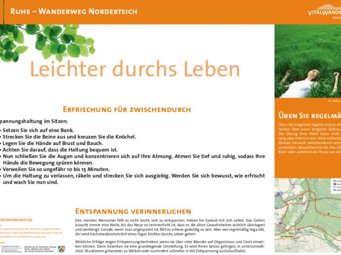 VitalWanderWelt Wanderweg Norderteich - Leichter durchs Leben