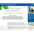 VitalWanderWelt Wanderung Wiehenturm - Versöhnen und Verzeihen Wanderwegplakat beim Wiehenturm mit Themen zu Vergebung und Reflexion, inklusive Zitat von J. Ringelnatz.
