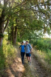 Wanderer am Hutewaldweg