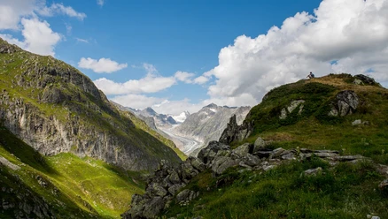 Fiescheralp - Burghütte Fieschertal - Aspi-Titter Hängebrücke - Bellwald