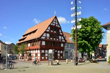 Altes Gifhorner Rathaus in der Innenstadt Blick auf das alte Gifhorner Rathaus in der Innenstadt vom Marktplatz aus