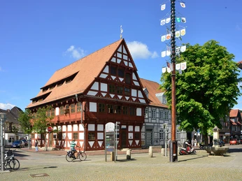 Altes Gifhorner Rathaus in der Innenstadt Blick auf das alte Gifhorner Rathaus in der Innenstadt vom Marktplatz aus