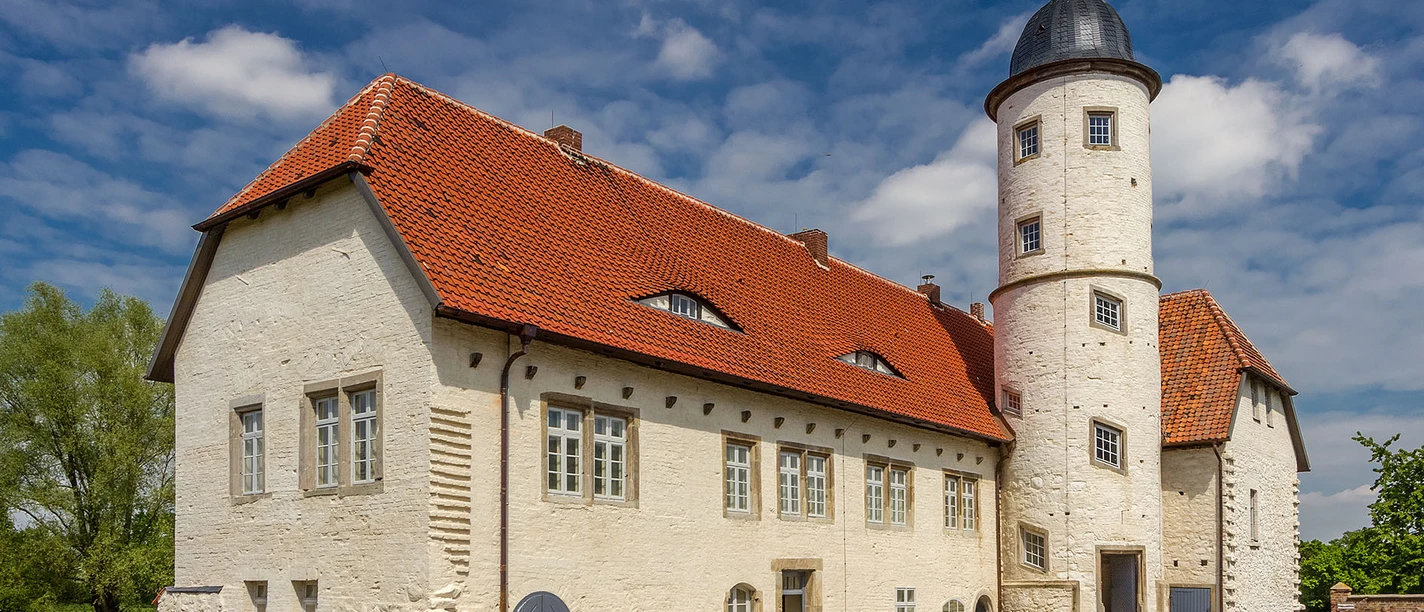 Burg Brome View of the bright façade of Brome Castle