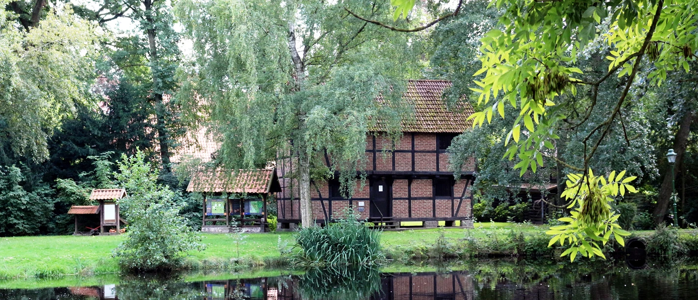 Teich am Haus der Landschaft Pond at the House of Landscape in Knesebeck