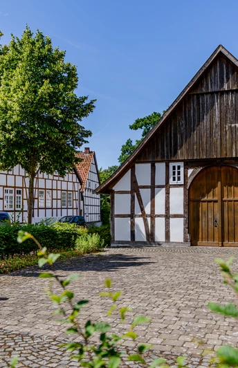 Fachwerkhäuser im Dorfkern Versmold-Bockhorst