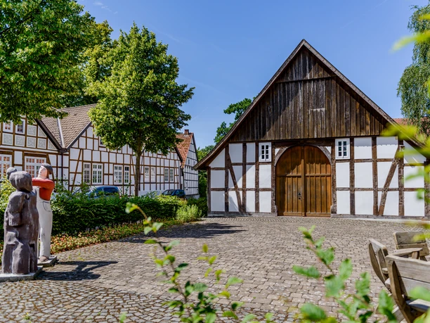 Versmold - Dorfkern Bockhorst.jpeg Fachwerkhäuser im Dorfkern Versmold-Bockhorst