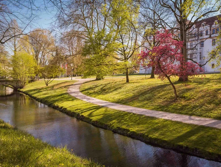 Schlosspark Celle, Schlossgraben Schlosspark Celle, SchlossgrabenCelle Palace Park, moat