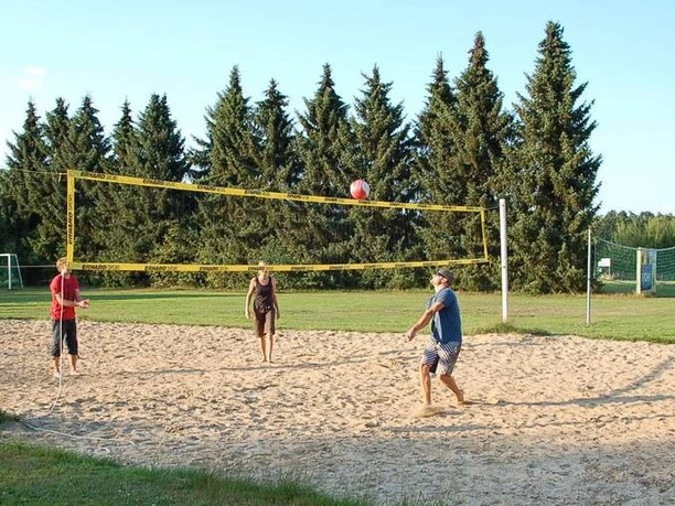 Beach volleyball court at Langlingen open-air bathing beach Beach volleyball court at Langlingen open-air bathing beach