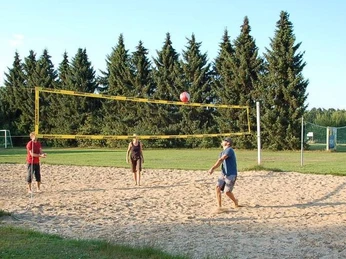 Beachvolleyballfeld im Strandfreibad Langlingen Beachvolleyballfeld im Strandfreibad LanglingenBeach volleyball court at Langlingen open-air bathing beach