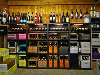 Large selection of various drinks