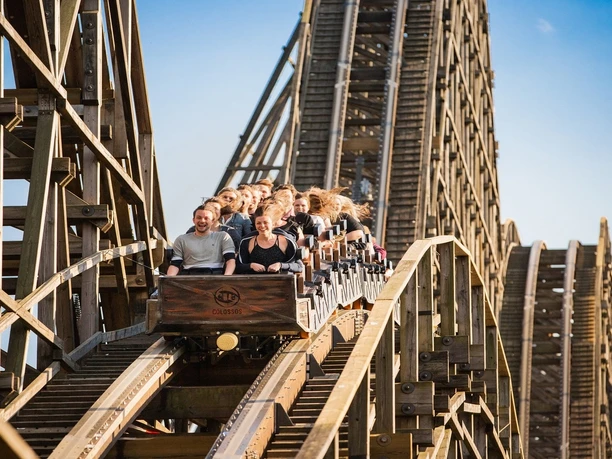 Colossos roller coaster at Heide Park Soltau