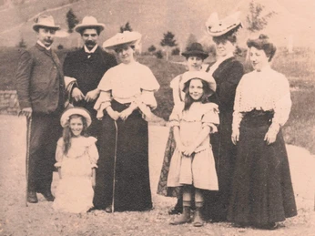 Dr. Albert Schweitzer auf Besuch in der Grimmialp