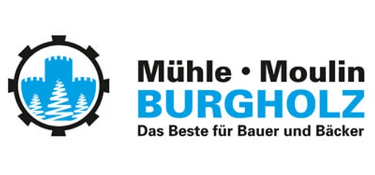 Mühle Burgholz AG Logo der Mühle BurgholzLogo of the Burgholz millLogo du moulin Burgholz