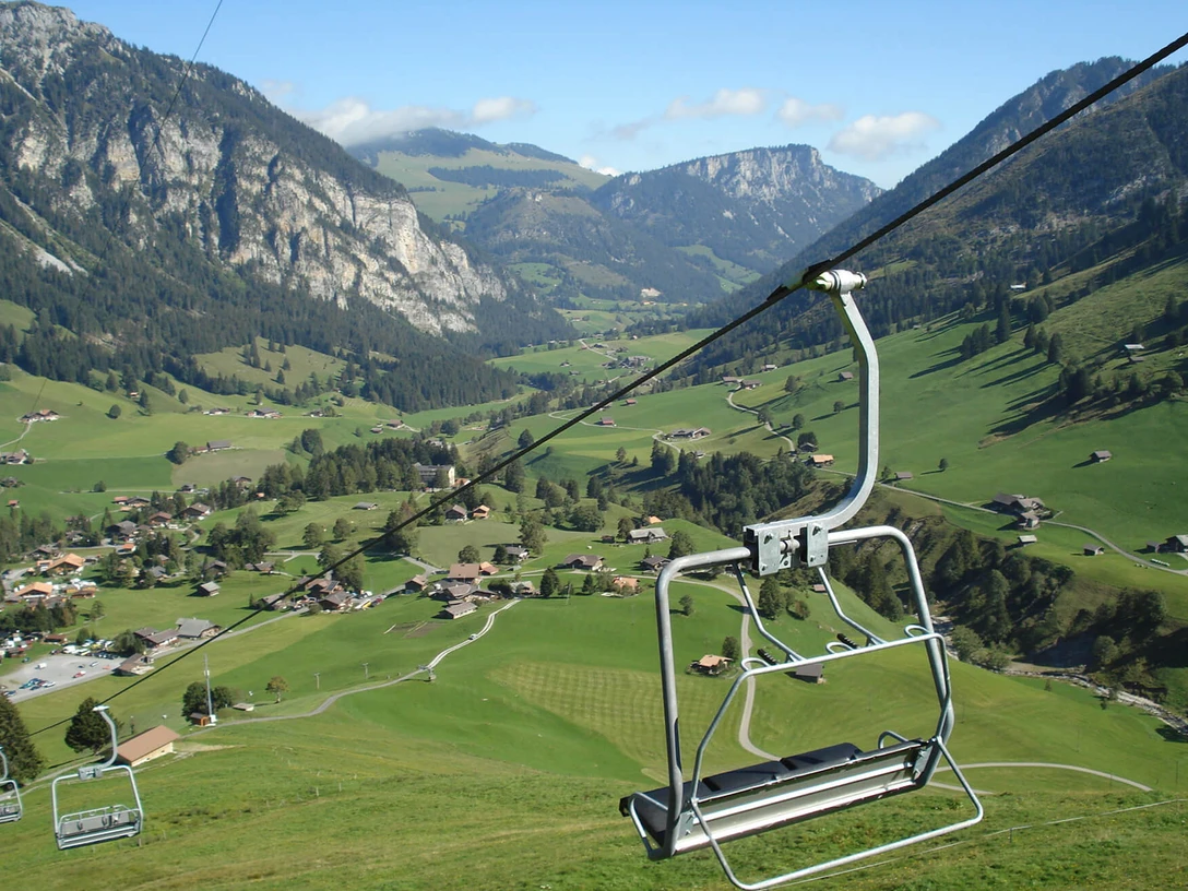Sesselbahn Grimmialp Sommer
