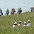 Radfahrer am Südstrand