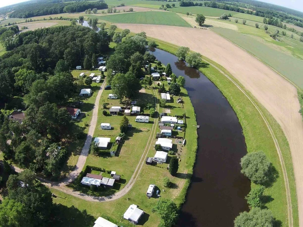 Camping am Allerstrand, Luftbild Camping am Allerstrand, Luftbild