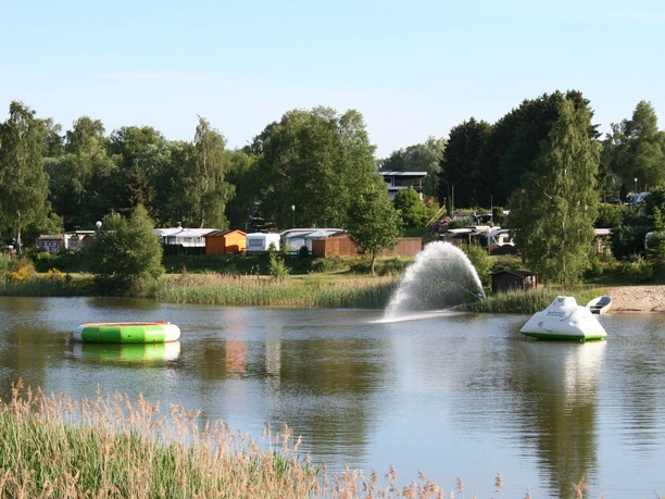 Bathing lake of the holiday park Heidesee Bathing lake of the holiday park Heidesee