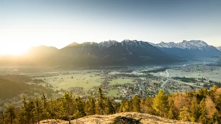 Ausblick vom Krepelschrofen in Wallgau