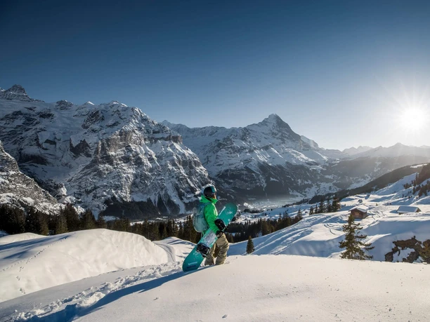 first-snowboard-winter-aussicht