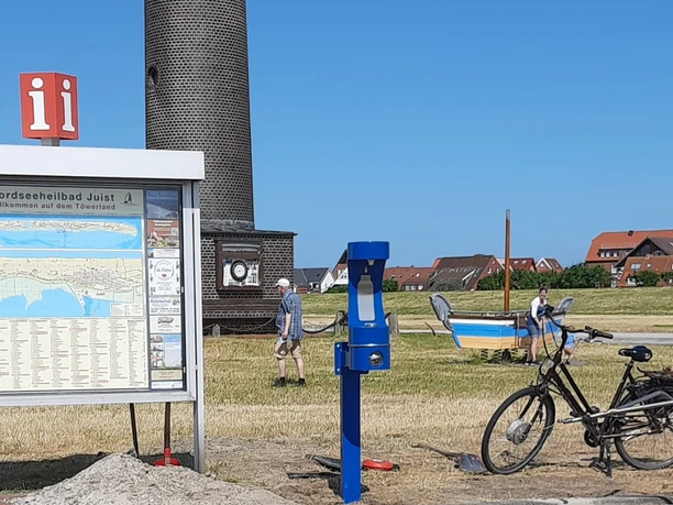 Trinkwassersäule am Hafen auf Juist