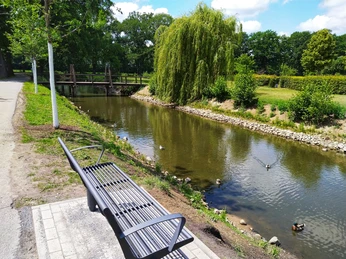 Radrundweg R19 am Hoendiksbach in Clarholz