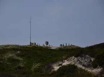 Plattform auf der Aussichtsdüne am Weststrand