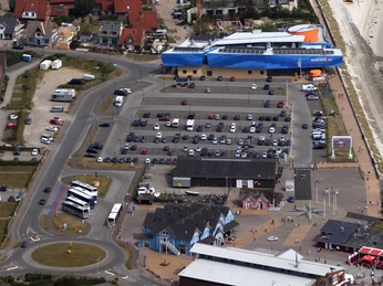 Parkplatz am Lister Hafen Hafenparkplatz List auf Sylt