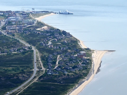 Oststrand List auf Sylt aus der Vogelperspektive Oststrand List auf Sylt von oben