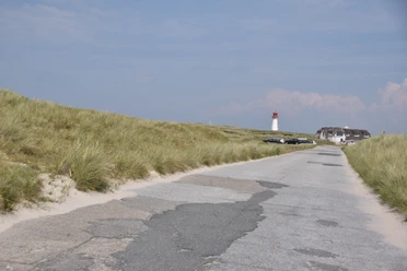 Leuchtturm List-West Straße am Ellenbogen zum Leuchtturm List-West