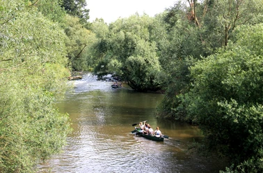 Stromschnelle auf der Oker bei Hillerse Stromschnelle auf der Oker bei Hillerse