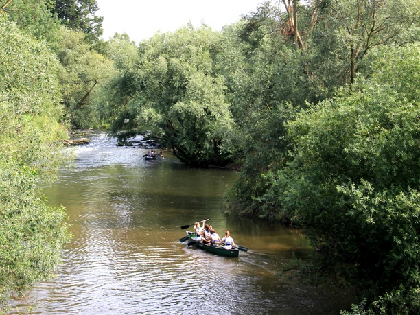 Stromschnelle auf der Oker bei Hillerse Stromschnelle auf der Oker bei Hillerse