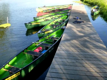 Pause auf der Aller Pause mit dem Boot auf der Aller