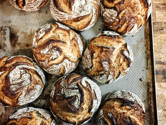 Steinofen Brot der Bäckerei Lund