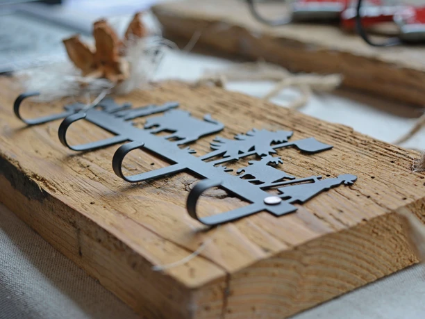 Vestiaire avec silhouette