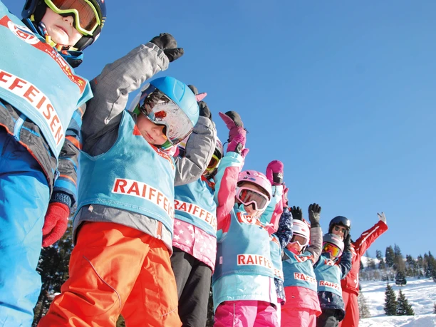 Great joy for the little ski pupils