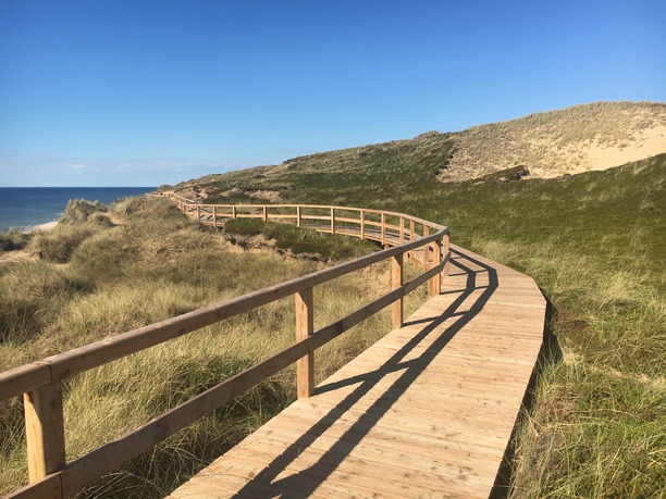 Wanderweg auf dem Roten Kliff