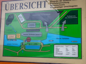 Schild zur Erklärung der Schleuse Uelzen