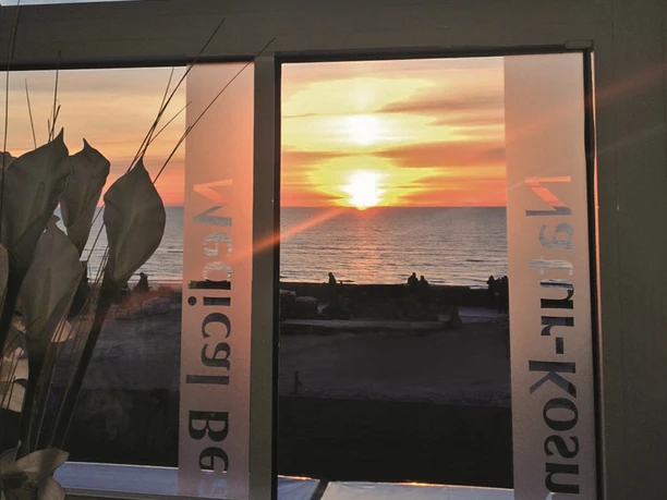 Blick aus der Behandlungskabine