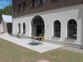 Schleiferei Zwei in Herzberg-Sieber - Terrasse Schleiferei Zwei in Herzberg-Sieber - Terrasse