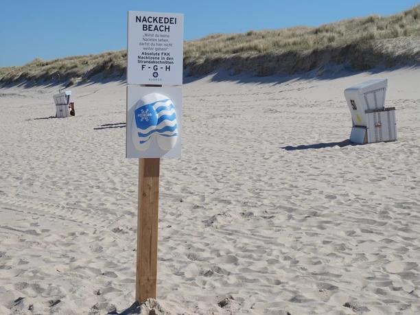 Nackedei-Beach in Kampen