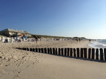 Textilstrand am Kaamps7 in Kampen