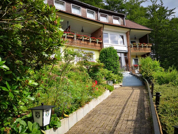 Pension Talblick in Bad Grund - Aufgang zur Pension Pension Talblick in Bad Grund - Aufgang zur Pension