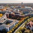 Wissenschaftsstandort mit Bio-City Leipzig | Leipzig Convention Bureau Blick auf den Wissenschaftsstandort mit Bio-City Leipzig - präsentiert vom Leipzig Convention Bureau