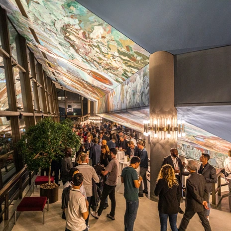 Foyer der Eventlocation Gewandhaus zu Leipzig | Leipzig Convention Bureau“ Blick ins Foyer der Eventlocation Gewandhaus zu Leipzig – präsentiert vom Leipzig Convention Bureau