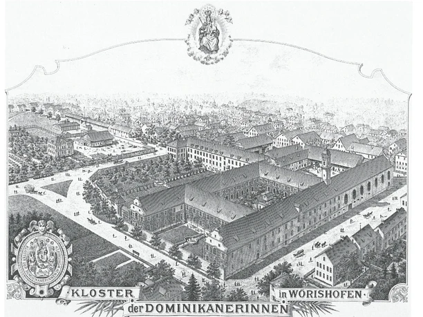 Historische Ansicht - Kloster der Dominikanerinnen