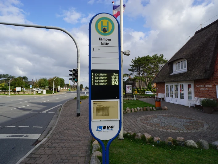 Bushaltestelle Kampen Mitte