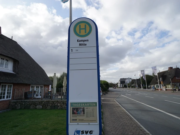Bushaltestelle Kampen Mitte