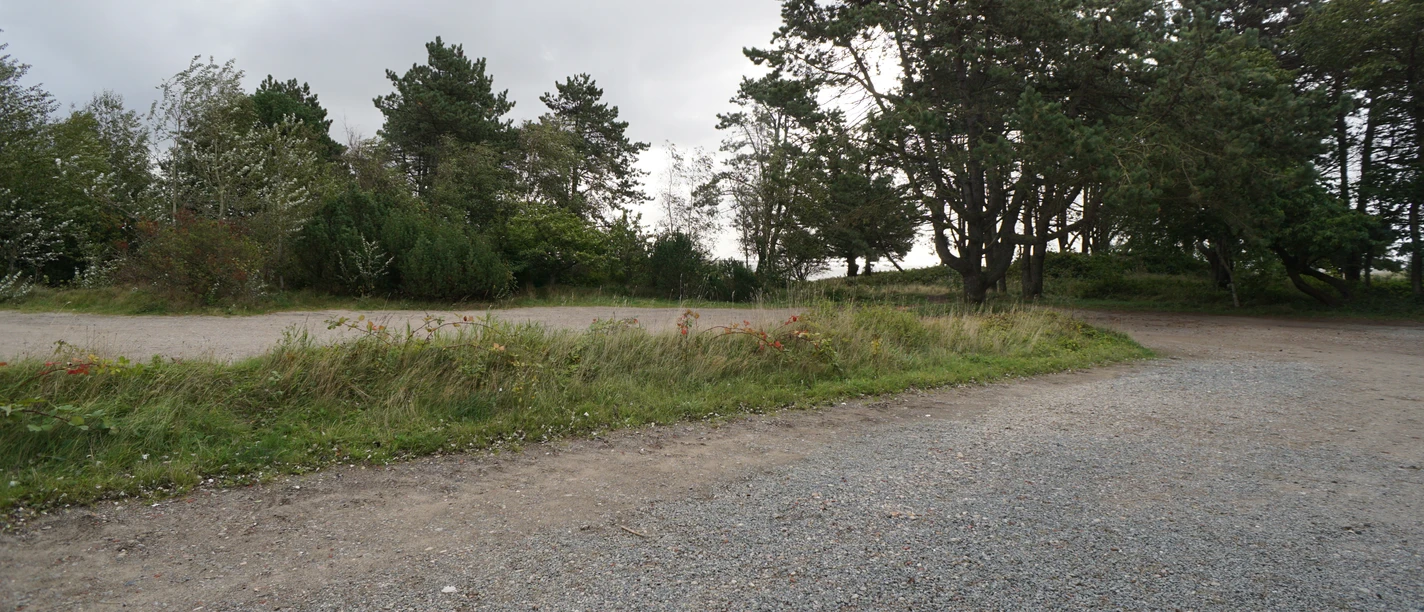 Der Parkplatz an der Kupferkanne in Kampen