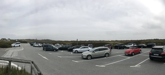 Parkplätze am Strandübergang Sturmhaube in Kampen